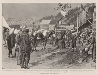 Verso Klondyke attraverso la Rotta Tutto-Canadese, il Quattro Luglio a Dawson City